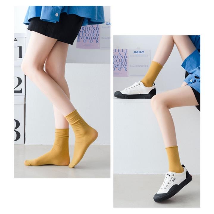 Tất nữ cổ cao MILASO vớ nữ cổ cao co giãn nhiều màu đi làm, tập thể thao đa năng FAS-001321