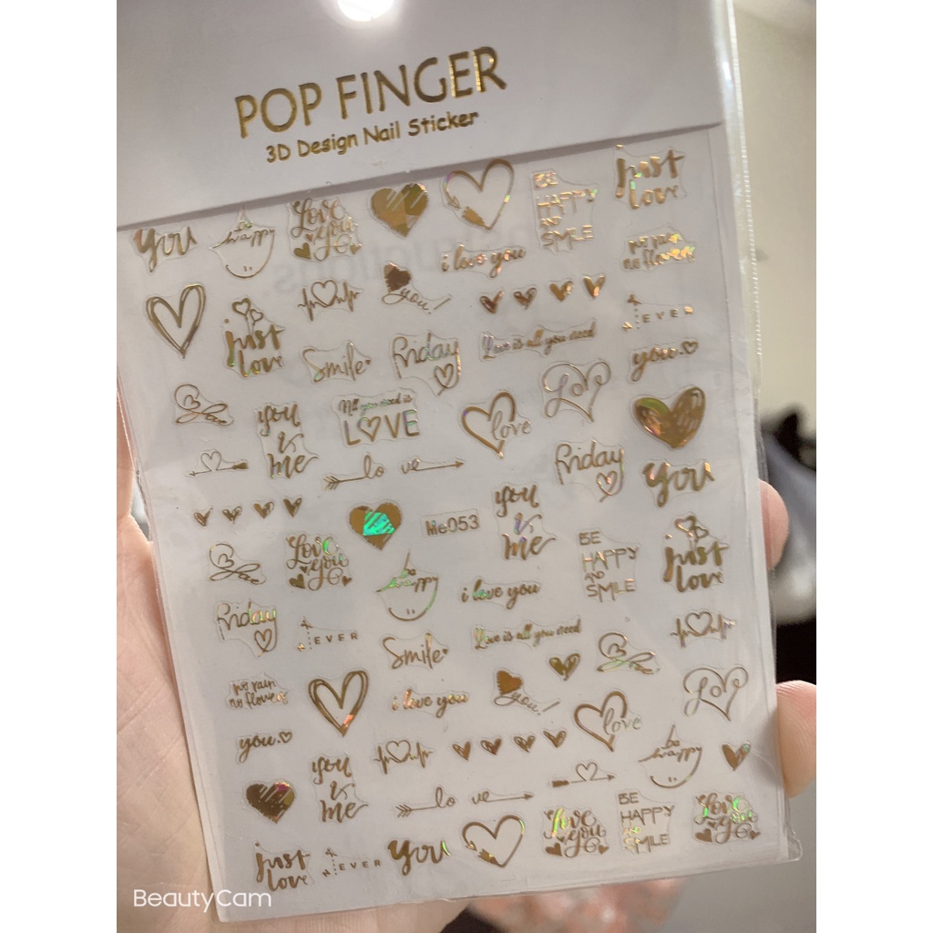 sticker trang trí nail