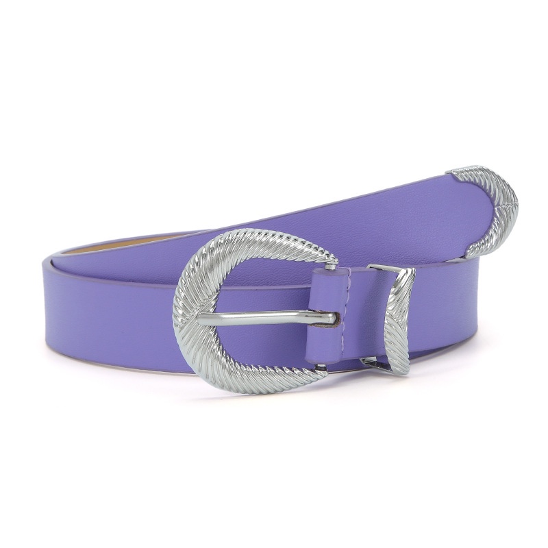 Thắt Lưng Màu Bạc Có Khóa Gài Đơn Giản Thời Trang Cho Nữ