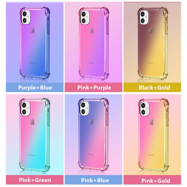 Ốp điện thoại hiệu ứng chuyển màu nhiều mẫu mã cho điện thoại Iphone 11/ 11 Pro | BigBuy360 - bigbuy360.vn