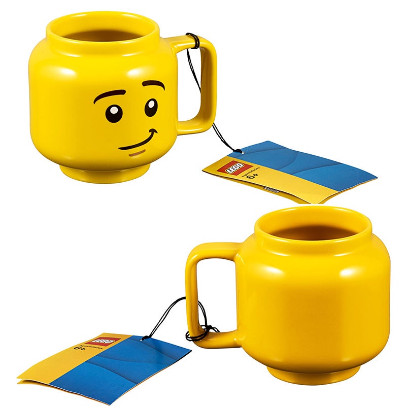 Cốc. Cốc Sứ Uống Nước In Hình Mặt Cười LEGO Dễ Thương Dùng Làm Quà Tặng Cho Bé