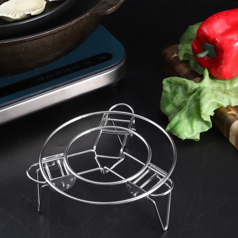 Giá Đỡ Nồi Hấp Hình Tròn Bằng Thép Không Gỉ Tiện Dụng Cho Nhà Bếp