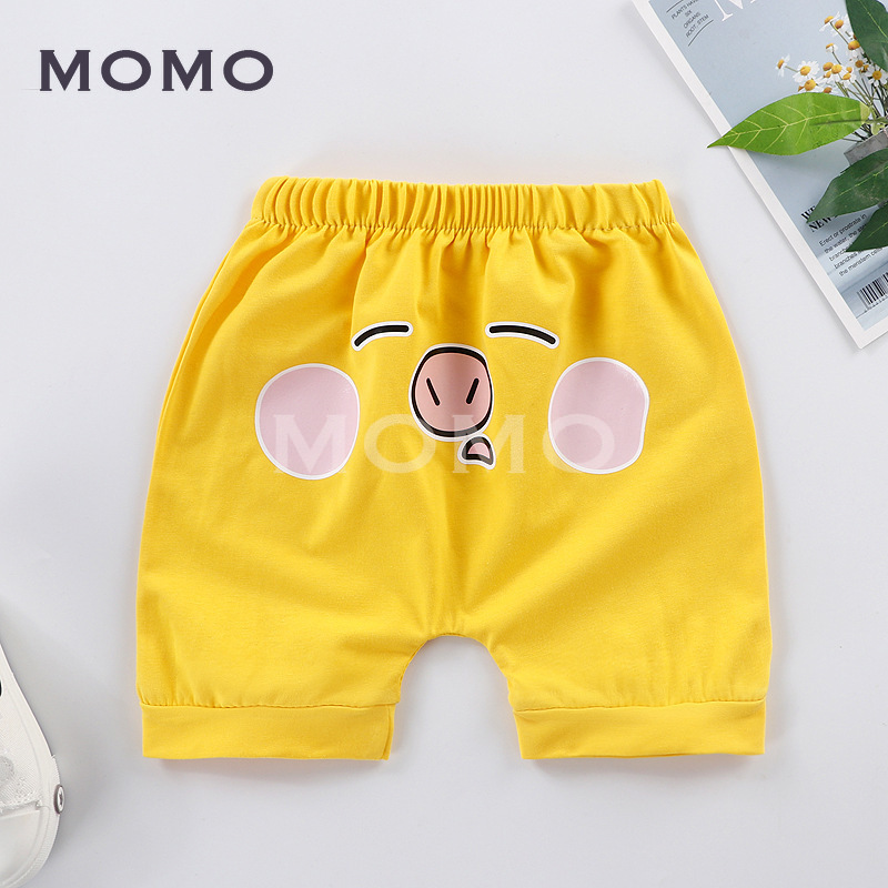 Quần Short Cotton Kiểu Hoạt Hình Xinh Xắn Cho Bé 0-5 Tuổi