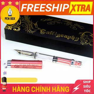Bút mài thầy ánh sh051, bút máy ngòi calligraphy g, nét thanh đậm và êm trơn chuyên luyện chữ đẹp, penbox