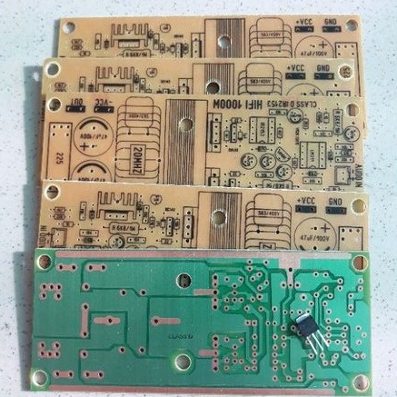 5 pcb mạch công suất class d 1200w ir2153dip, v8
