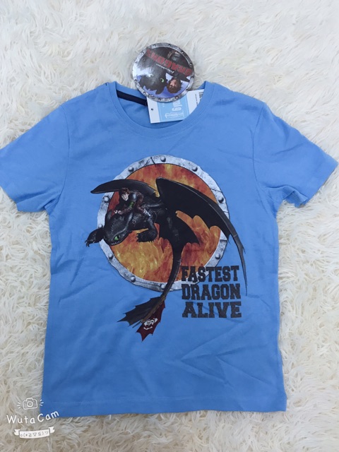 Áo Bí kíp luyện rồng- How to train your Dragon- xách tay Pháp auth cotton 100%