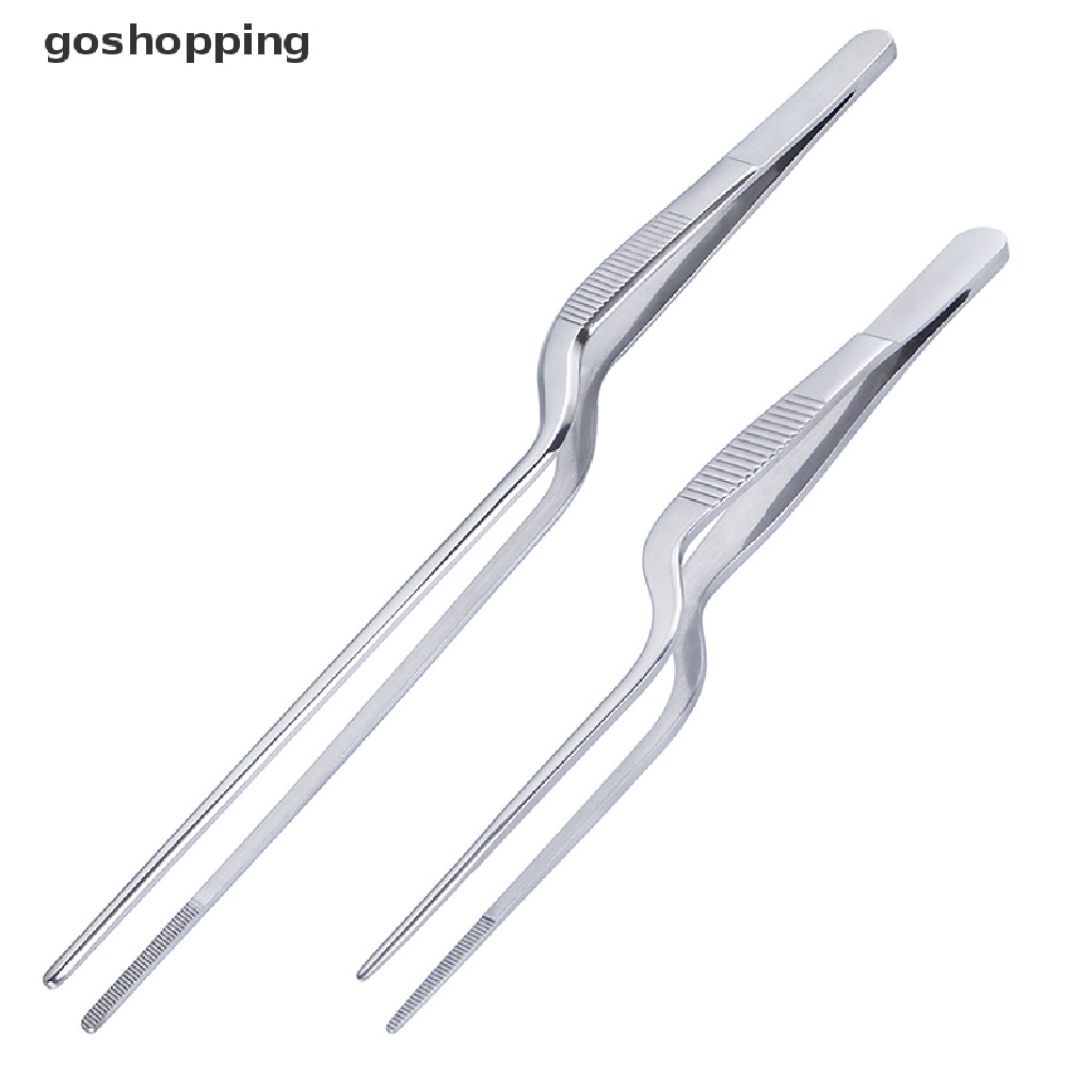 Nhíp Dài Gắp Bánh Mì Nướng BBQ Đa Năng Bằng Thép Không Gỉ