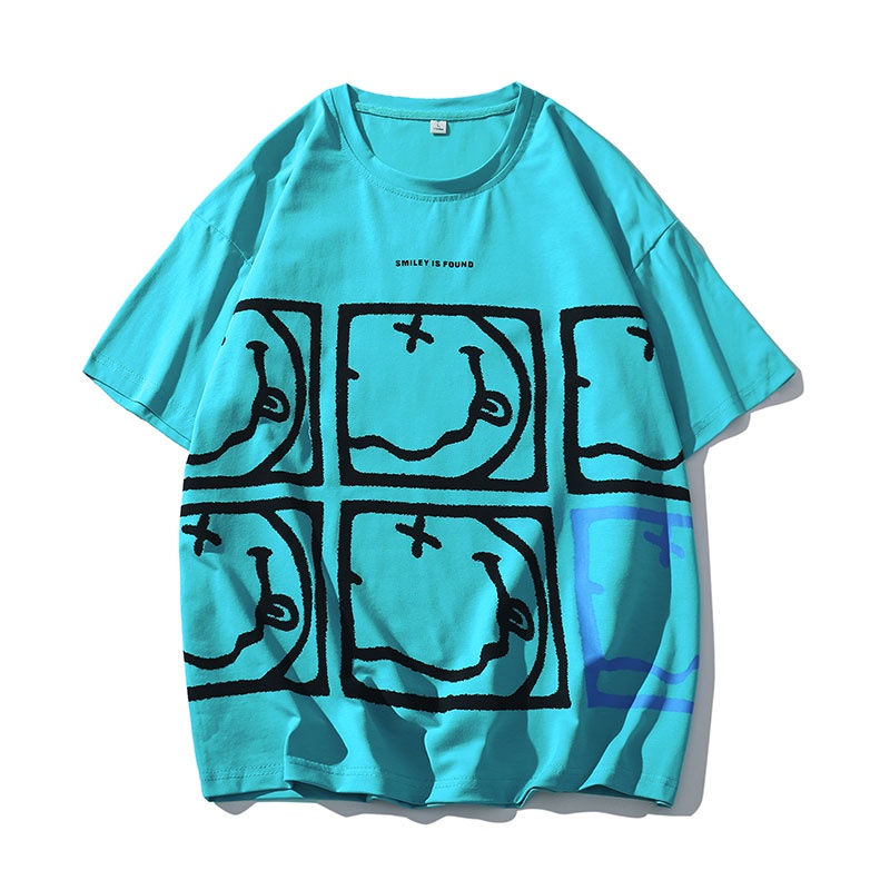 Áo Thun Tay Ngắn Cổ Tròn In Họa Tiết Thời Trang Cho Nam