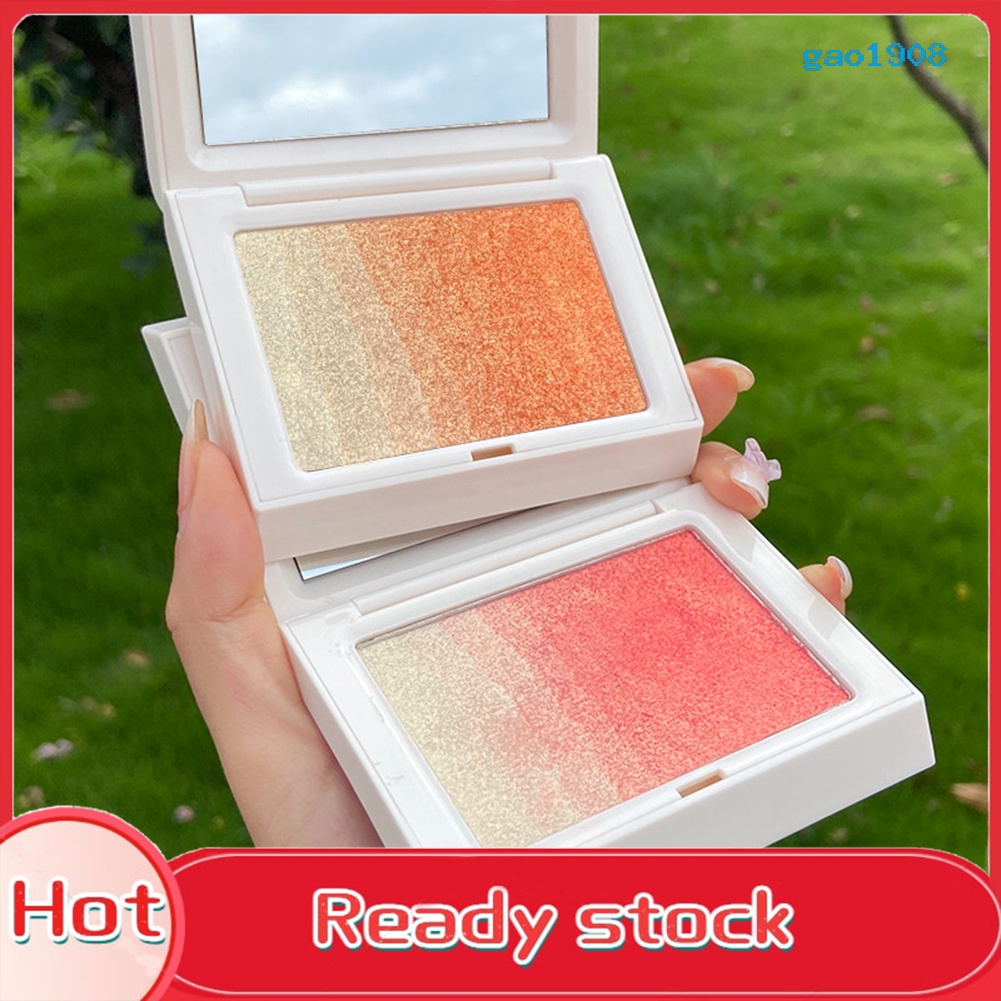 (Hàng Mới Về) Bảng Phấn Má Hồng / Bắt Sáng / Tạo Khối Trang Điểm Lâu Trôi