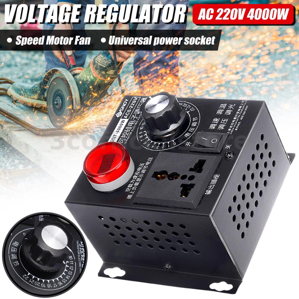 Bộ Điều Khiển Tốc Độ Quạt Động Cơ AC 220V 4000W
