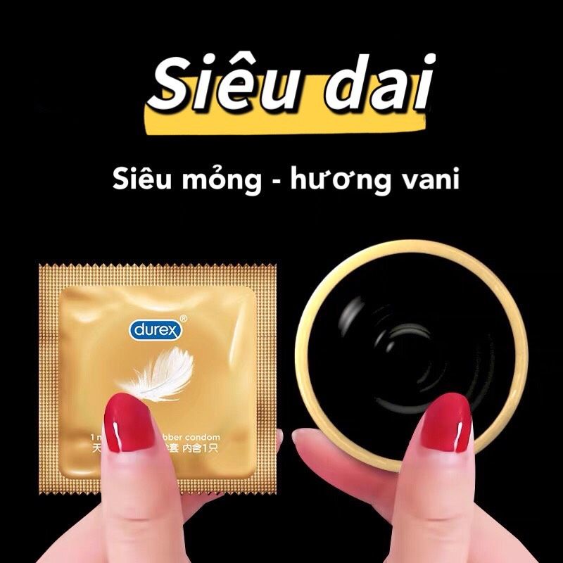 Bao Cao Su Durex  Nội Địa Trung SIÊU DAI đâm ko thủng  mỏng như không, mùi thơm quyến rũ tăng hưng phấn