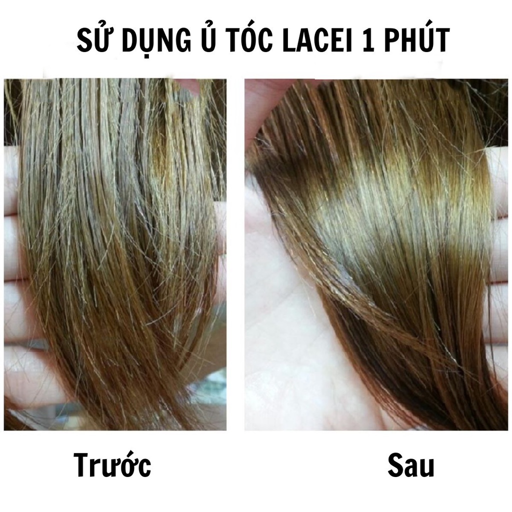 Dầu hấp tóc Lacei ủ tóc phục hồi hư tổn do uốn duỗi nhuộm nhiều, mềm mượt tóc 300ml UT04 #3
