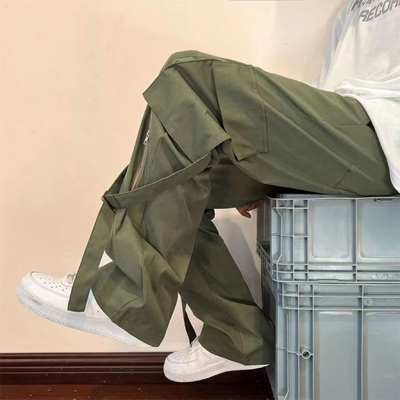 Quần Dài Ống Đứng Có Túi Lớn Phong Cách Retro Mỹ Thời Trang Mùa Thu Cho Nam Size S-4XL