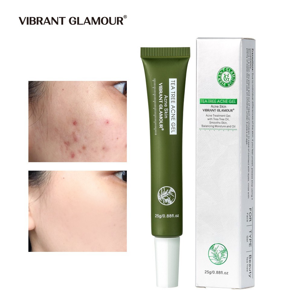 Gel Hỗ Trợ Giảm Mụn VIBRANT GLAMOUR Phục Hồi Làm Trắng Loại Bỏ Sẹo Mụn Đầu Đen Chăm Sóc Da 25g