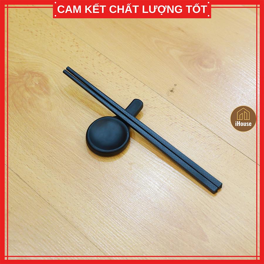 Đũa phíp nhựa đen an toàn sức khoẻ - đũa melamine kháng khuẩn chống trơn (bán theo gói 10 đôi)