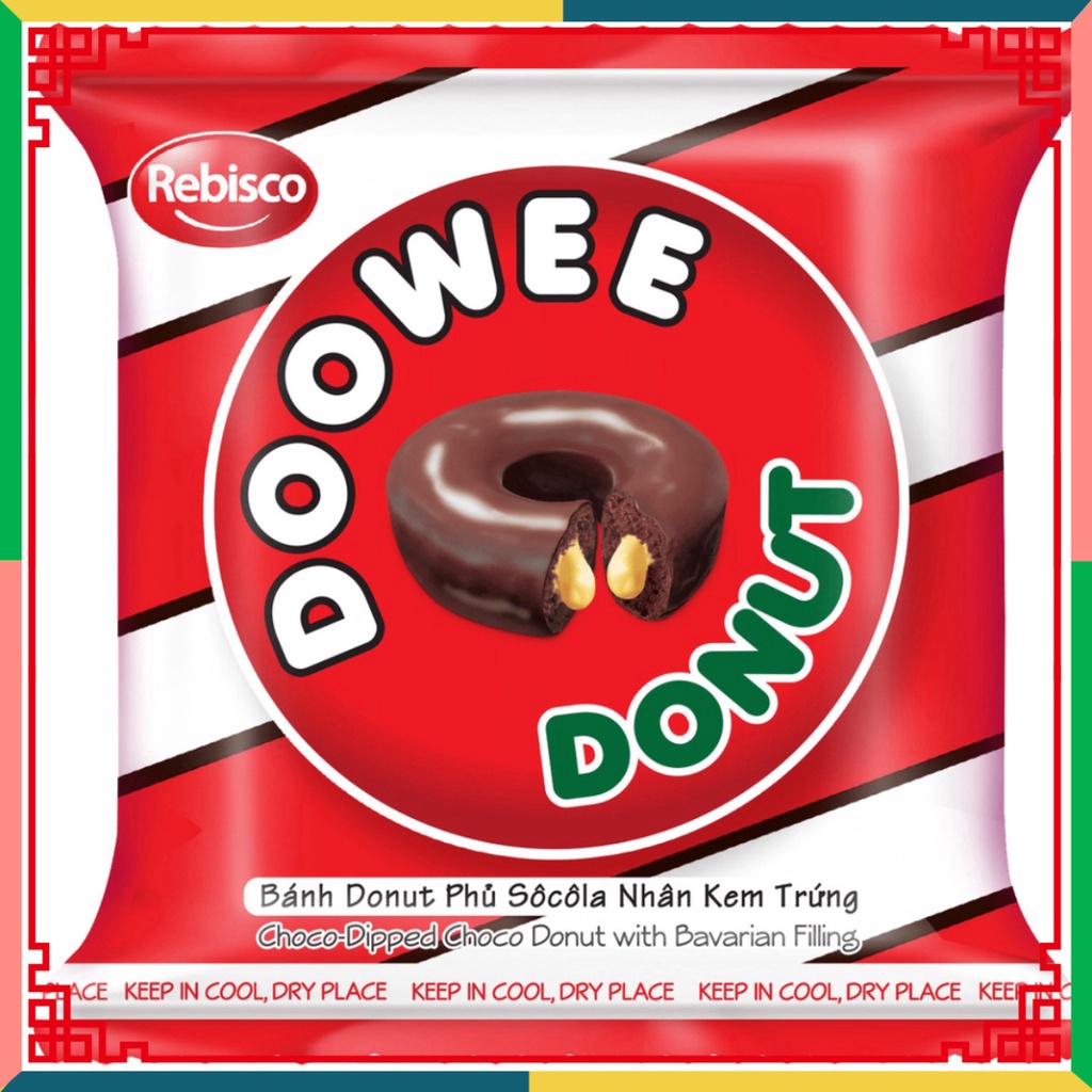 Bánh DOOWEE DONUT Sô cô la túi 12 cái 360 Gram