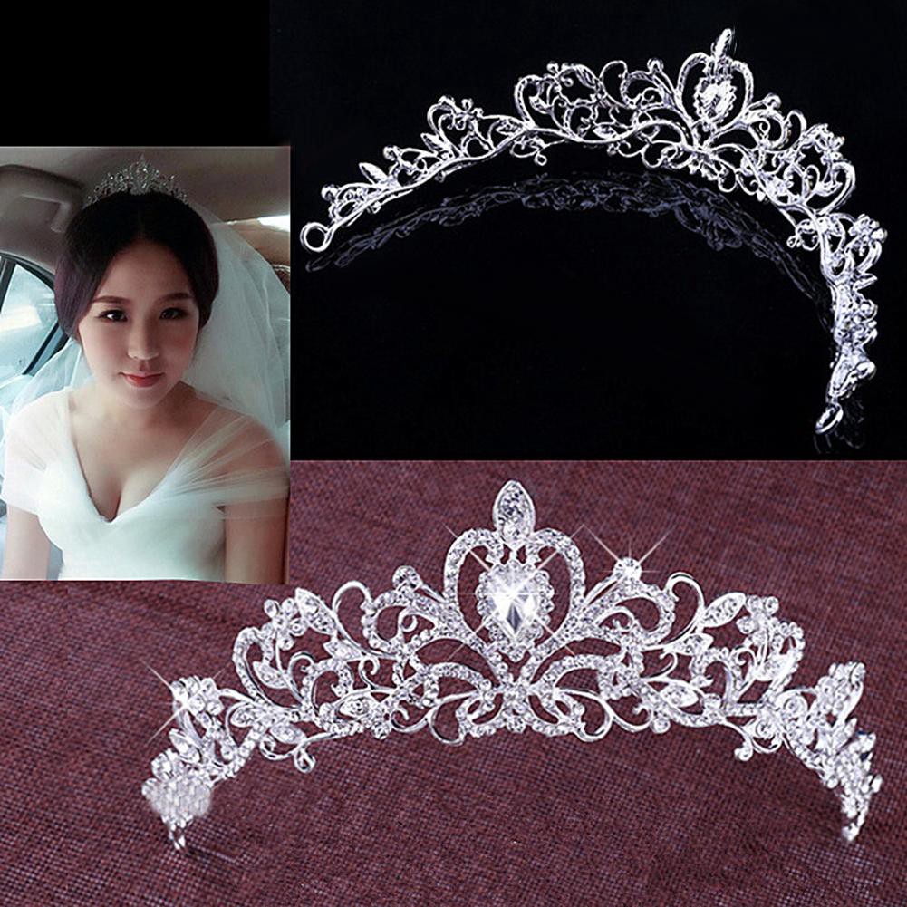 Vương miện cô dâu đính đá thời trang