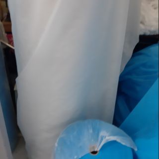 Vải không dệt may kt y tế  màu trắng,khổ 1m6,định lượng 60g-18k/m