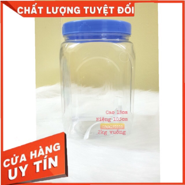 Set 5 Lọ nhựa kí hiệu 2kg ( đựng được 1kg đường )