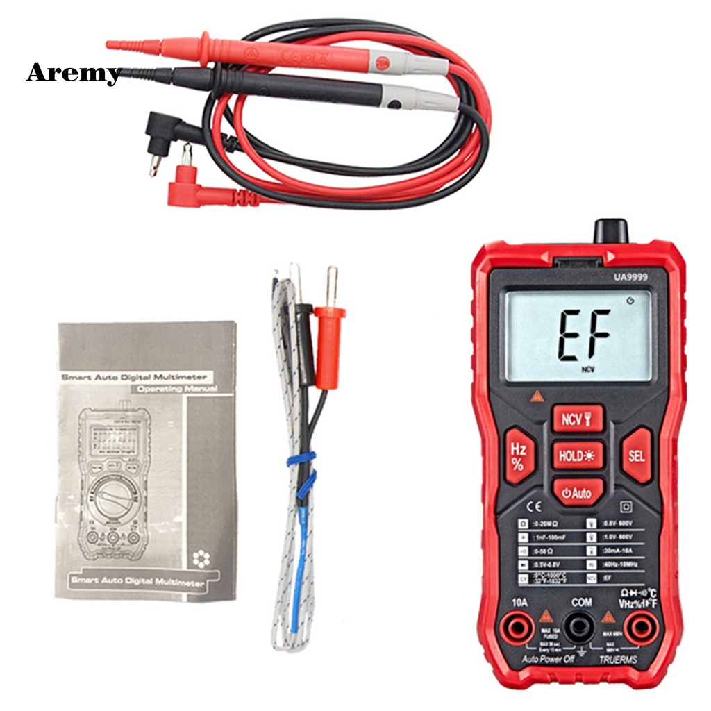 AREM Test Probes Digital Voltmeter Universal Digital Multimeter No Gear Change for Various Electrical Appliances