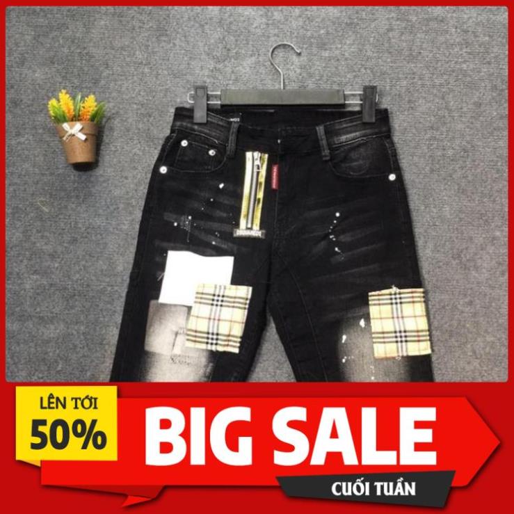 Quần short bò, quần bò ngố dsq khoá lệch, quần ngố nam vá trắng vàng ! ! @ 🌺 🔥 Đẹp