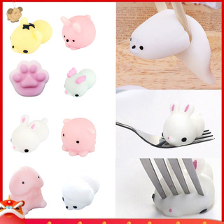 Đồ Chơi Xốp Squishy Giảm Stress Hình Mèo Cho Bé
