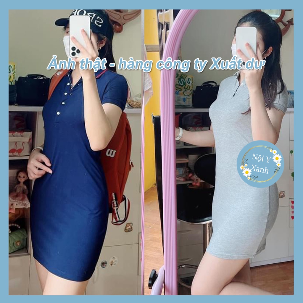 Váy Polo Nữ Đầm Công Sở Trẻ Trung Thun Suông Ôm Body Thiết Kế Cao Cấp Đi Chơi Dự Tiệc Cưới Đẹp Sang Trọng nội y xanh chấ