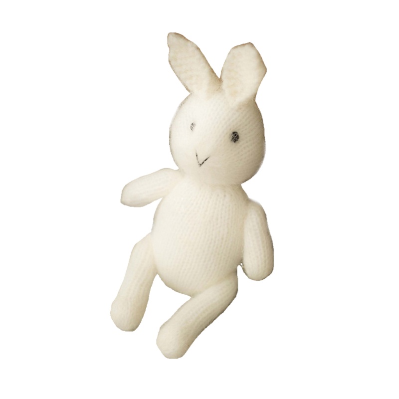 Thỏ Bông Đan Len Dễ Thương Dùng Làm Phụ Kiện Chụp Ảnh Cho Bé Sơ Sinh