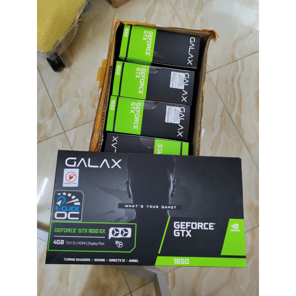 VGA GALAX GTX 1650 EX Plus (1-Click OC) 4GB GDDR6, new, bảo hành chính hãng 36th | BigBuy360 - bigbuy360.vn