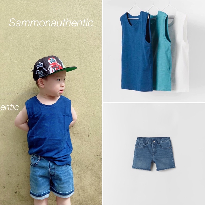 Quần short bò zara bé trai