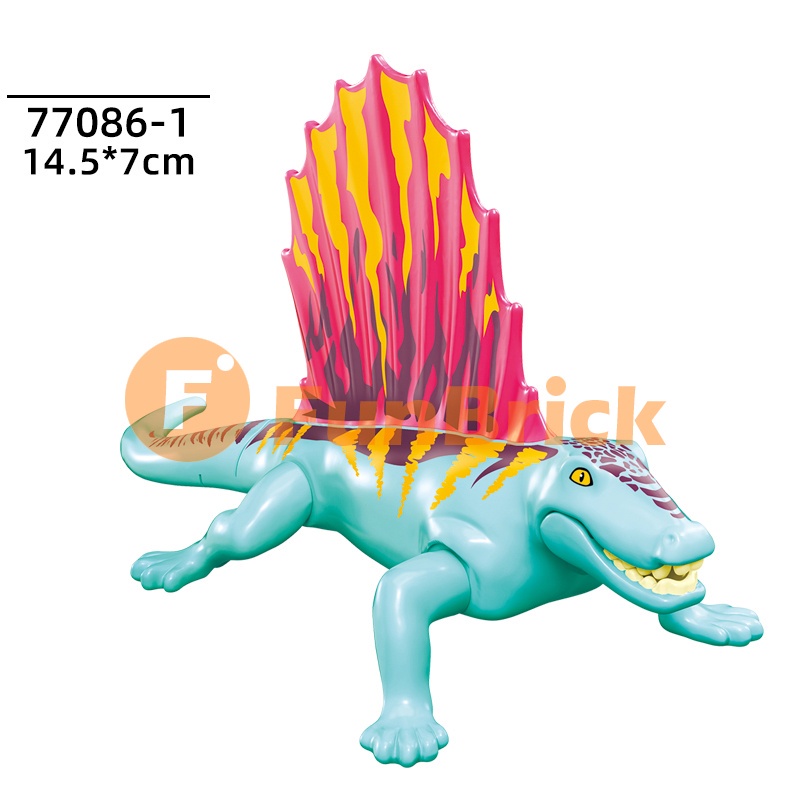 Mô hình đồ chơi khối xây dựng khủng long nổi tiếng Tyrannosaurus Rex Velociraptor Styx