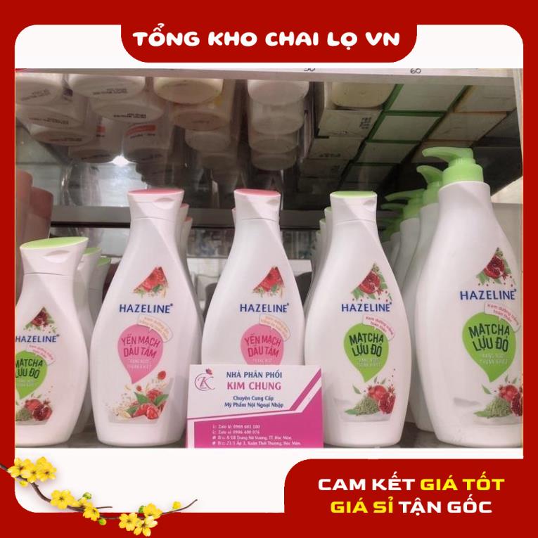 Kem Dưỡng Da ❤ Sữa Dưỡng Thể Hazeline Matcha lựu đỏ, Yến mạch dâu tằm , nguyên liệu