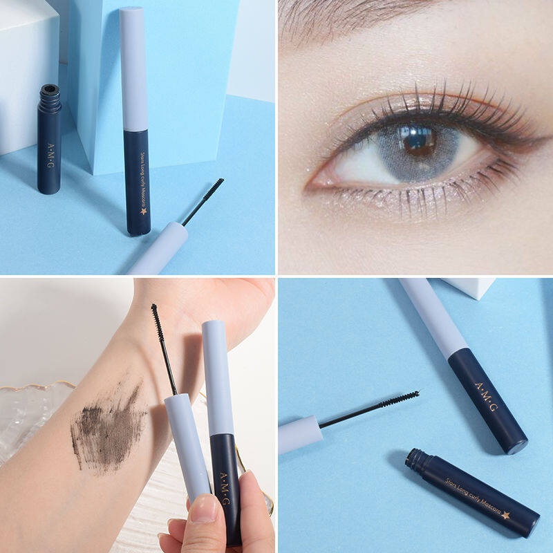 [Hàng mới về] Mascara đầu cọ mịn chống nước không nhòe tạo kiểu làm dài và cong mi