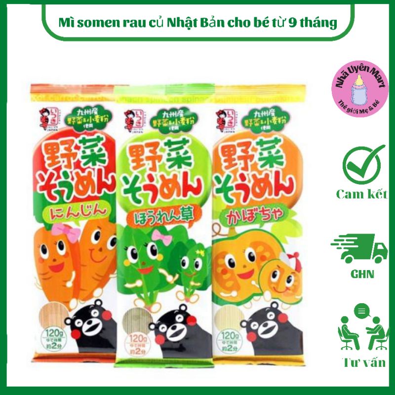 Mì somen rau củ Nhật Bản cho bé từ 9 tháng