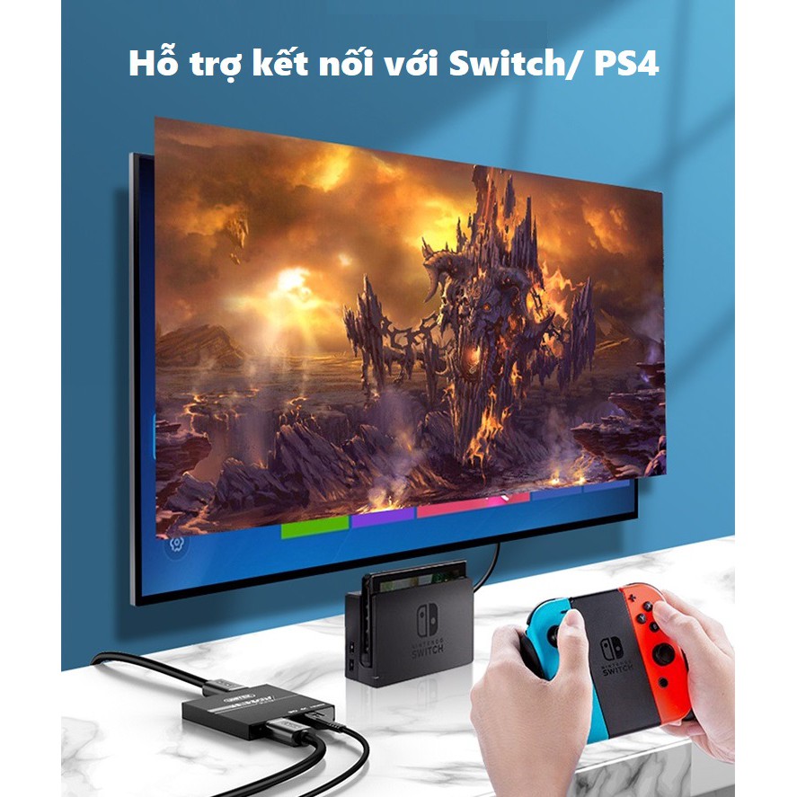 HDMI Splitter 1 in 2 out Unitek 116A - Bộ chia HDMI Unitek 1 vào 2 ra hỗ trợ 4k V116A
