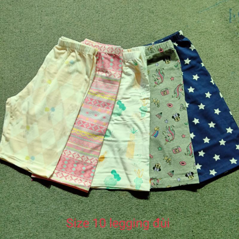 Quần Legging Lửng Cotton 4 Chiều Cho Bé 1-10Y