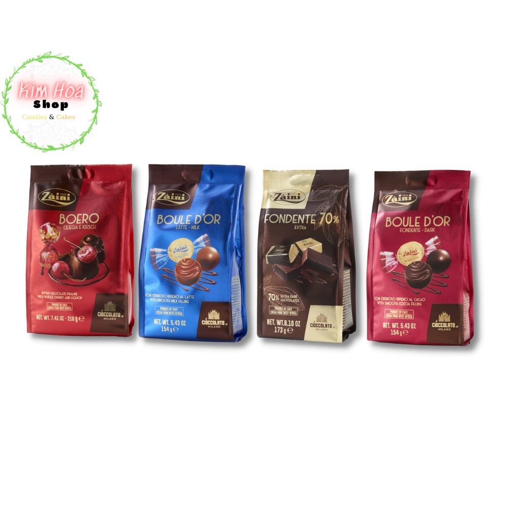 Tổng Hợp các loại Sô-Cô-La của thương hiệu ZAINI SPA đến từ Ý Gianduiotto EU - MADE IN GERMANY