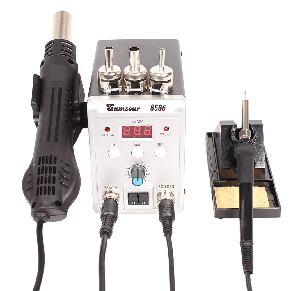 Bộ trạm hàn 8586 2 trong 1 760w Smd