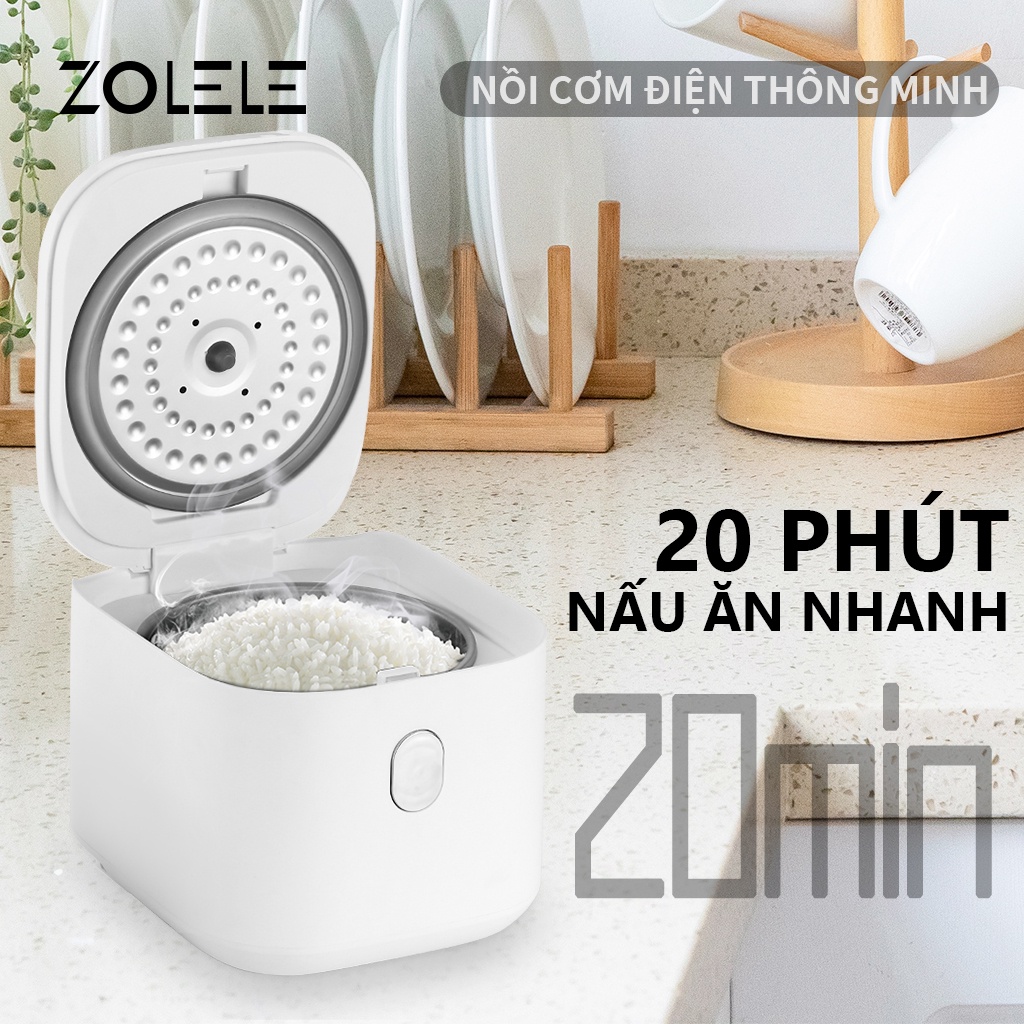 Nồi cơm điện đa năng ZOLELE điều khiển chức năng nấu ăn thông minh ZB002 2.5L  - Chính hãng