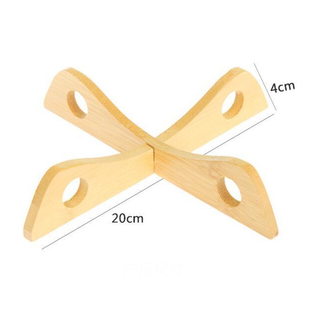 Giá Gỗ Tre Để Đồ Nóng - Giá Để Khay Hấp - Để Xoong Nồi - 2 Thanh Gỗ Tre G7