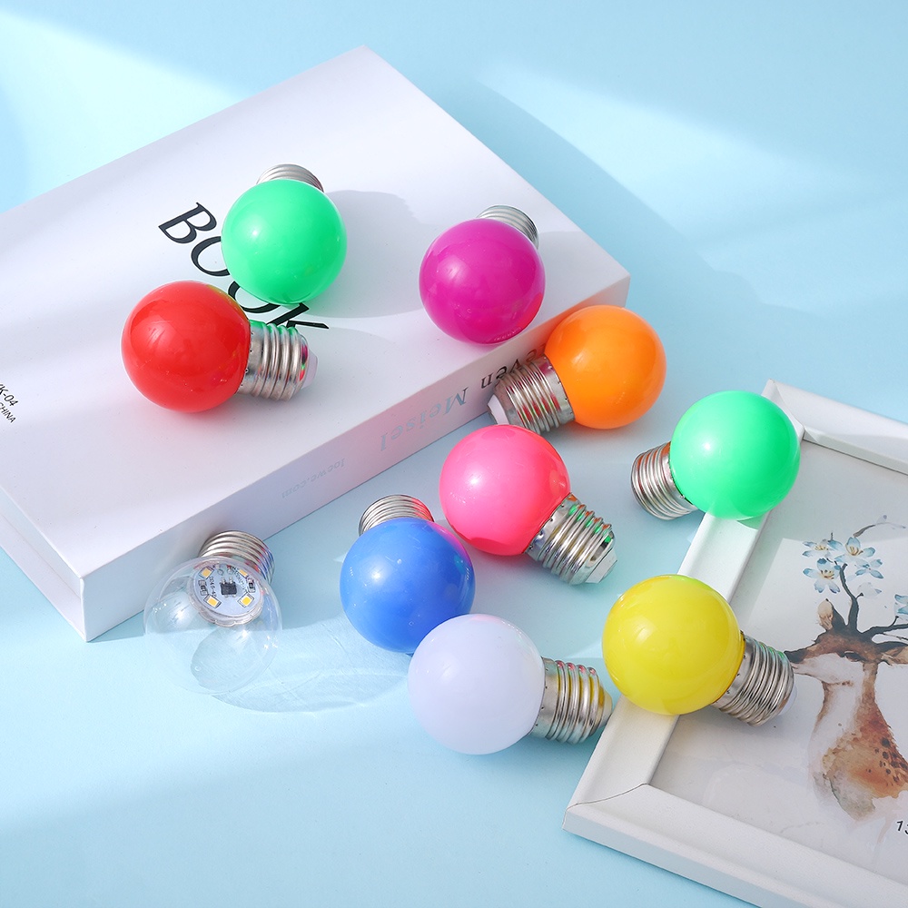 Set 10 Bong Bóng Đèn LED Nhiều Màu Sắc Trang Trí Sân Khấu Tiệc Giáng Sinh