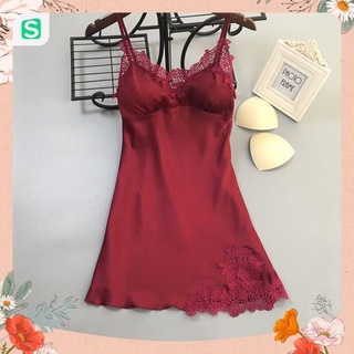 Đầm Ngủ Cao Cấp Phối Viền Ren Thương Hiệu ELIC STORE - Hàng Cao Cấp