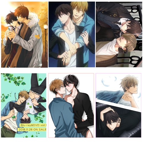 Poster anime Dakaretai Otoko (YAOI) combo 1 set 4 hình