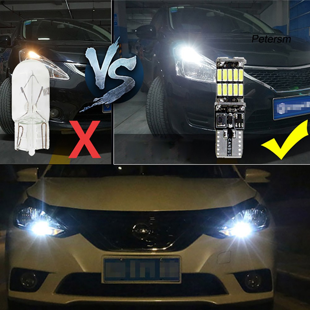 Set 4 Đèn Led 12v 6000k T10 W5W Gắn Bên Hông Xe Ô Tô