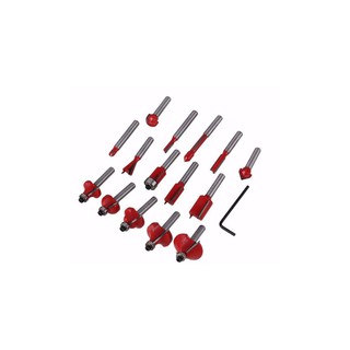 Bộ mũi phay gỗ 6.35mm- 15 món