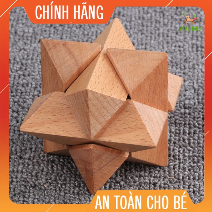 Lắp ghép hình khối 3D bằng gỗ♥️CHÍNH HÃNG♥️ Đồ chơi giáo dục♥️giúp bé phát triển tư duy logic,sáng tạo,tính kiên nhẫn