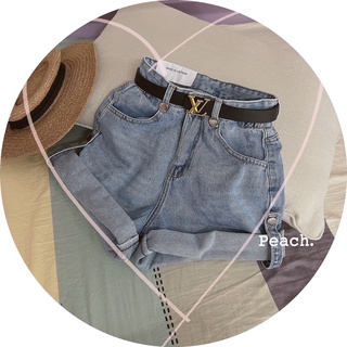 Quần short jeans lật lai gài nút (ảnh sàn + clip thật)