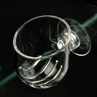 Cốc đựng trùn mica cho cá cảnh - Cốc đựng giun dán bể kính