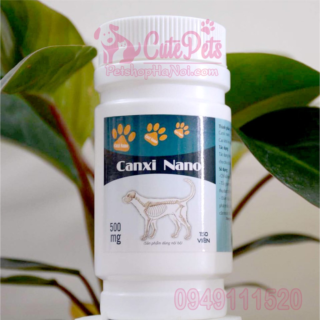 Canxi Nano KC Plus Lọ 150 viên canxi cho chó mèo - CutePets