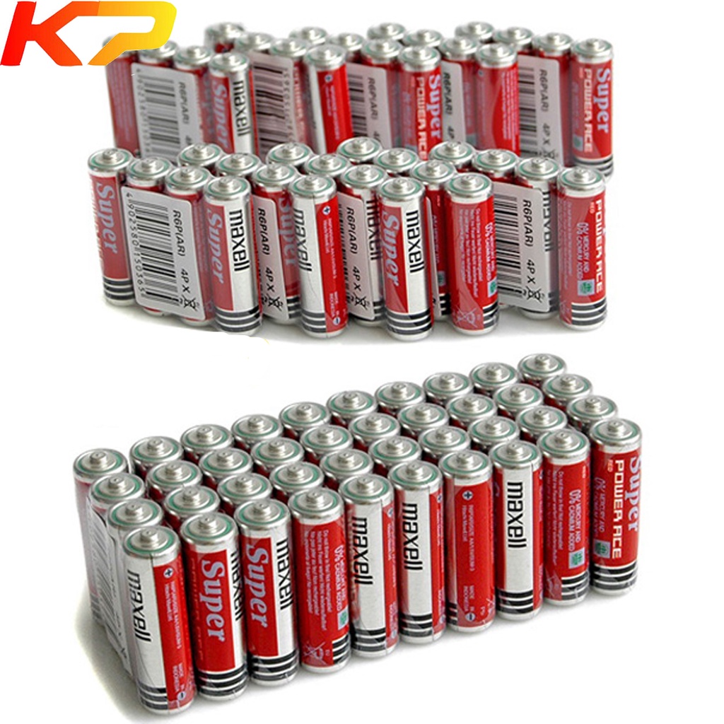 Pin AA 1.5v Maxell R6P4P Super Power ACE _